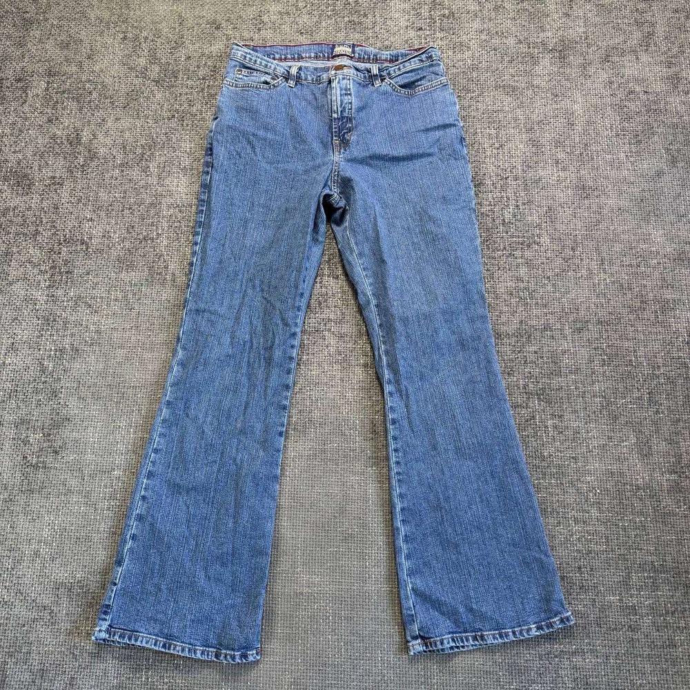 B.U.M. Equipment Flare Leg Jeans Womens 30 Blue Y2K Stretch Denim 8395WAE4006